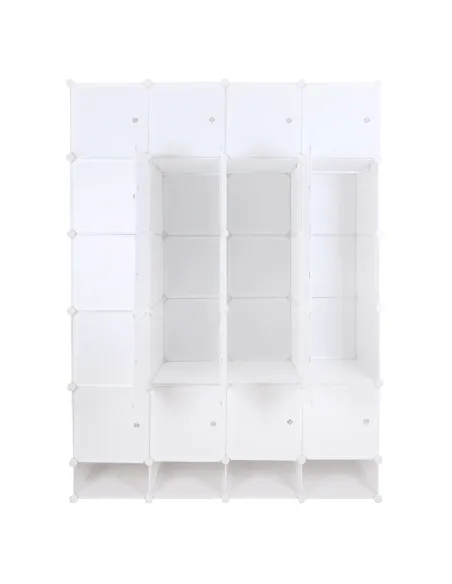 Dulap ZAFOD, modular, hol/dormitor, 148x46x202 cm, metal și plastic | MobilaOK