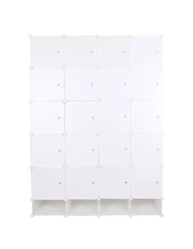 Dulap ZAFOD, modular, hol/dormitor, 148x46x202 cm, metal și plastic | MobilaOK