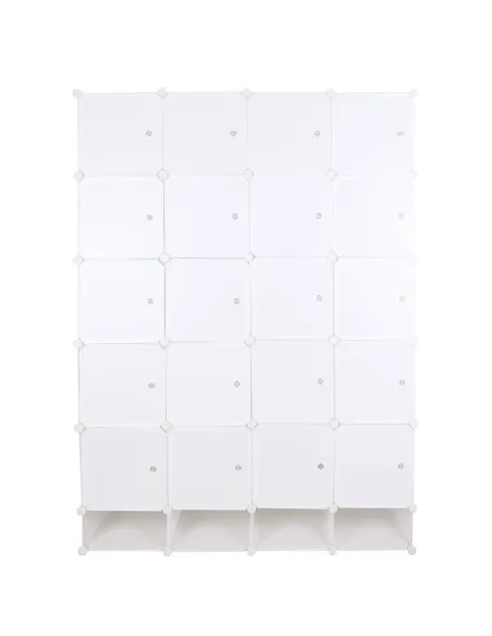 Dulap ZAFOD, modular, hol/dormitor, 148x46x202 cm, metal și plastic | MobilaOK