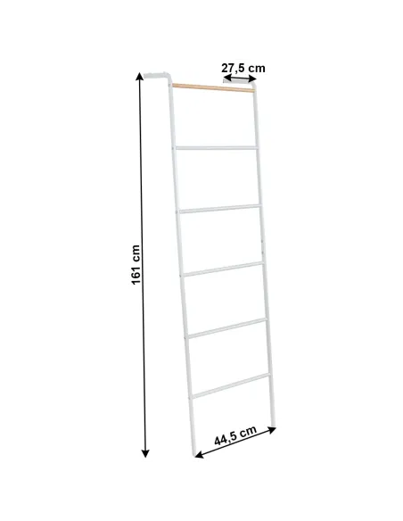 Cuier BUNY, hol/dormitor, 44.5x27.5x161 cm, Metal, alb | MobilaOK