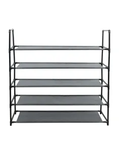 Dulap pantofi MADILO, hol/dormitor, 86x28x89 cm, metal/ţesătură | MobilaOK 2