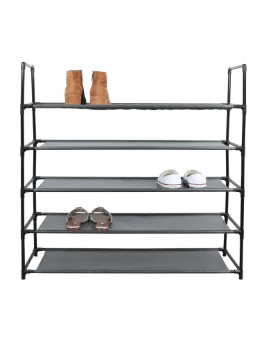 Dulap pantofi MADILO, hol/dormitor, 86x28x89 cm, metal/ţesătură | MobilaOK