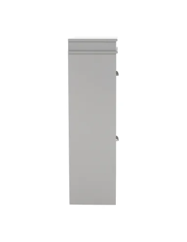 Pantofar SEBER TYP 1, hol/dressing, 53.5x82.5x24 cm, PAL/MDF, gri | MobilaOK