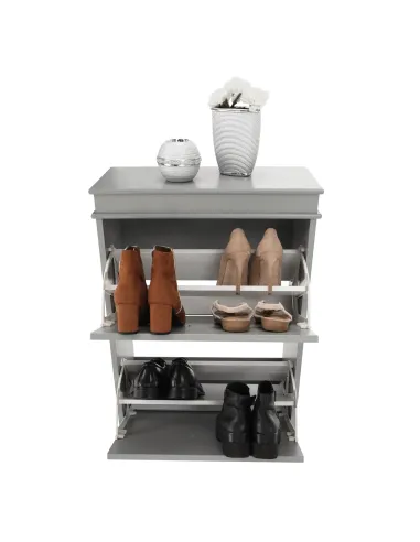 Pantofar SEBER TYP 1, hol/dressing, 53.5x82.5x24 cm, PAL/MDF, gri | MobilaOK