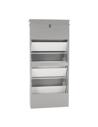 Pantofar, SEBER TYP 2, hol/dormitor, 53.5x117x24 cm, PAL/MDF, gri | MobilaOK