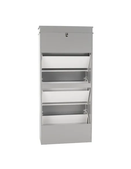 Pantofar, SEBER TYP 2, hol/dormitor, 53.5x117x24 cm, PAL/MDF, gri | MobilaOK