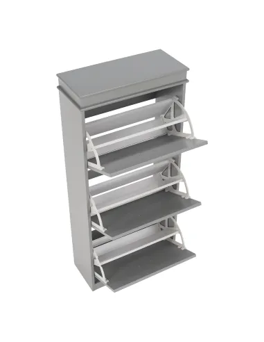 Pantofar, SEBER TYP 2, hol/dormitor, 53.5x117x24 cm, PAL/MDF, gri | MobilaOK