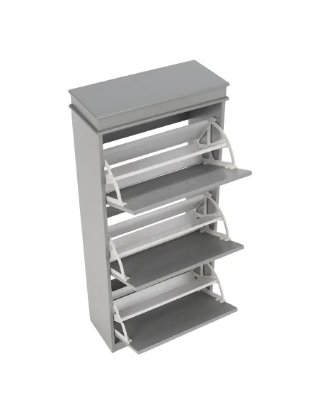 Pantofar, SEBER TYP 2, hol/dormitor, 53.5x117x24 cm, PAL/MDF, gri | MobilaOK