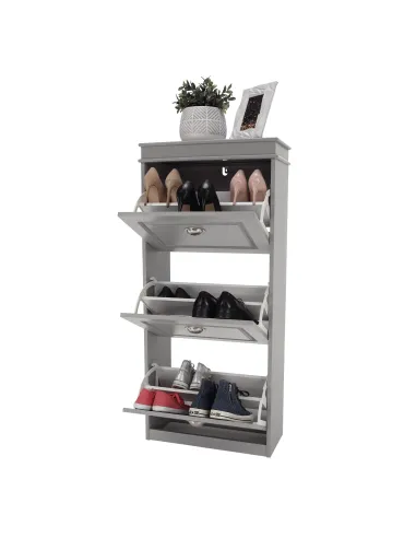 Pantofar, SEBER TYP 2, hol/dormitor, 53.5x117x24 cm, PAL/MDF, gri | MobilaOK
