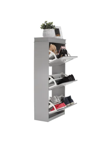 Pantofar, SEBER TYP 2, hol/dormitor, 53.5x117x24 cm, PAL/MDF, gri | MobilaOK