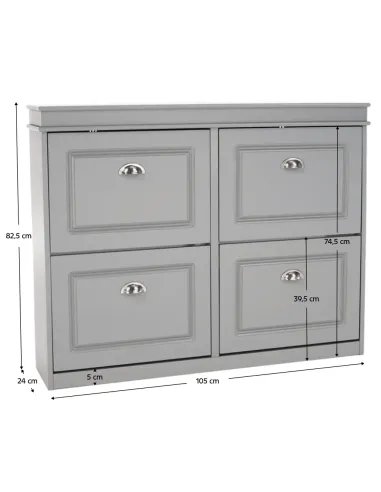 Pantofar SEBER TYP 5, hol/dormitor, 105x24x82.5 cm, PAL/MDF | MobilaOK