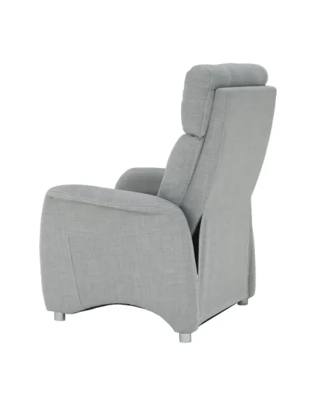 Fotoliu FOREST, fotoliu TV reglabil living, 78x90x113.5/84 cm, textil gri | MobilaOK