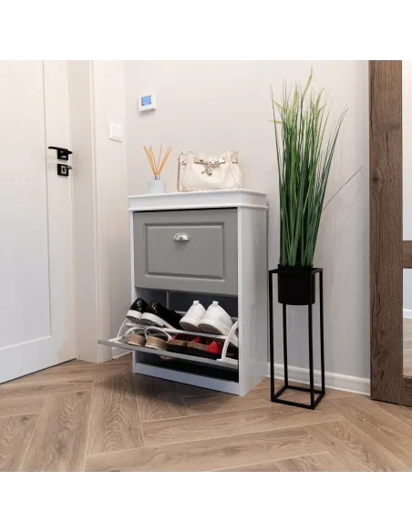 Dulap pantofi SEBER, hol/dressing, 53.5x24x82.5 cm, PAL/MDF | MobilaOK