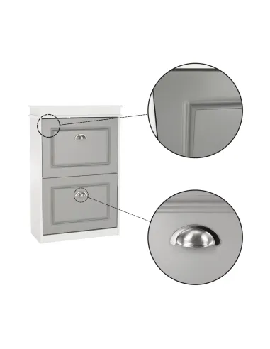 Dulap pantofi SEBER, hol/dressing, 53.5x24x82.5 cm, PAL/MDF | MobilaOK