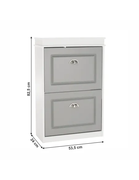 Dulap pantofi SEBER, hol/dressing, 53.5x24x82.5 cm, PAL/MDF | MobilaOK