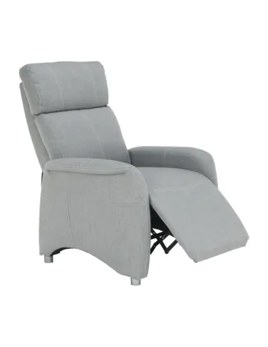 Fotoliu FOREST, fotoliu TV reglabil living, 78x90x113.5/84 cm, textil gri | MobilaOK