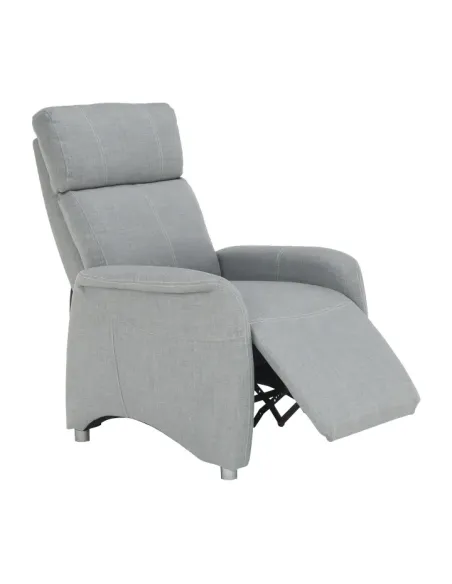 Fotoliu FOREST, fotoliu TV reglabil living, 78x90x113.5/84 cm, textil gri | MobilaOK