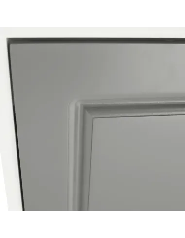 Pantofar SEBER TYP 3, hol/dormitor, 53.5x152x24 cm, PAL/MDF, alb/gri | MobilaOK