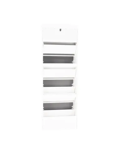 Pantofar SEBER TYP 3, hol/dormitor, 53.5x152x24 cm, PAL/MDF, alb/gri | MobilaOK