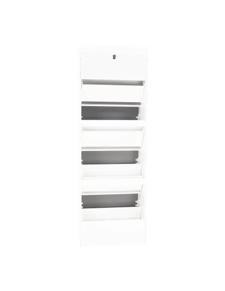 Pantofar SEBER TYP 3, hol/dormitor, 53.5x152x24 cm, PAL/MDF, alb/gri | MobilaOK