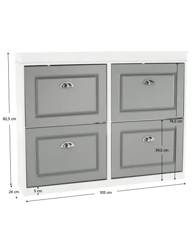 Pantofar SEBER TYP 5, hol/dressing, 105x24x82.5 cm, PAL/MDF | MobilaOK
