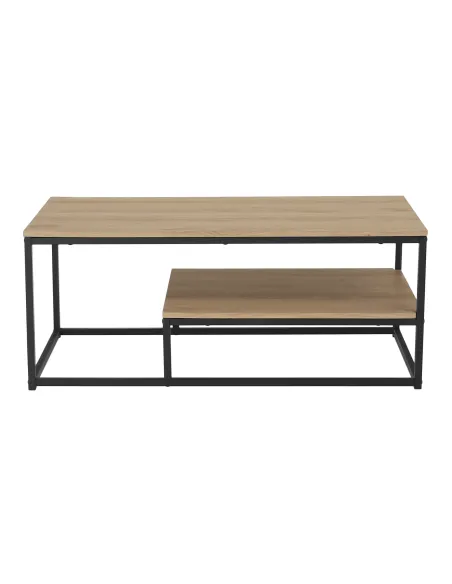 Măsuță de cafea LARON living 110x60x45 cm MDF și metal | MobilaOK
