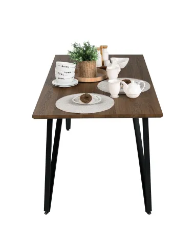 Masă Dining FRIADO, living, 150x80 cm, MDF și metal | MobilaOK