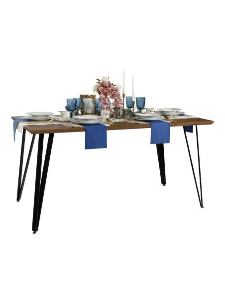 Masă Dining FRIADO, living, 150x80 cm, MDF și metal | MobilaOK