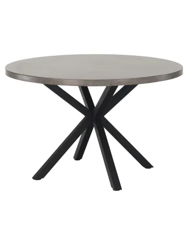 Masă dining MEDOR, rotundă 120 cm, MDF și metal | MobilaOK