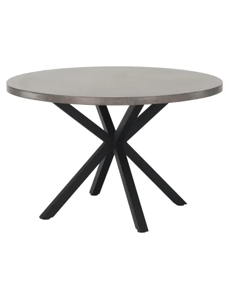 Masă dining MEDOR, rotundă 120 cm, MDF și metal | MobilaOK