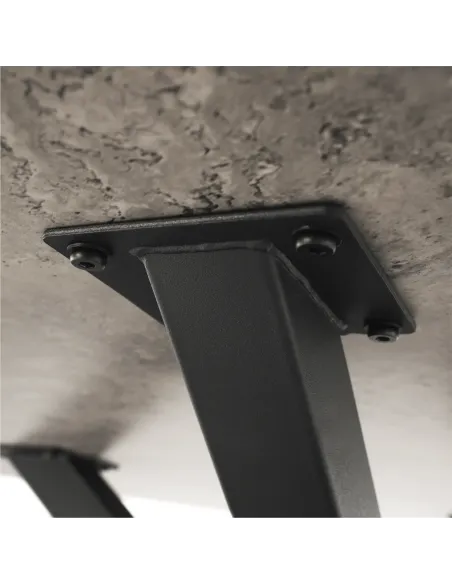 Masă dining MEDOR, rotundă 120 cm, MDF și metal | MobilaOK