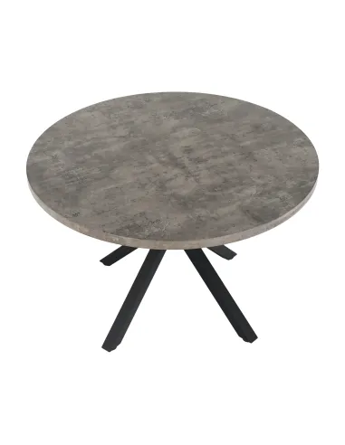 Masă dining MEDOR, rotundă 120 cm, MDF și metal | MobilaOK