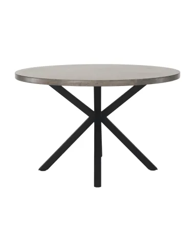 Masă dining MEDOR, rotundă 120 cm, MDF și metal | MobilaOK