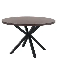 Masă MEDOR, sufragerie, diametru 120 cm, MDF și metal | MobilaOK