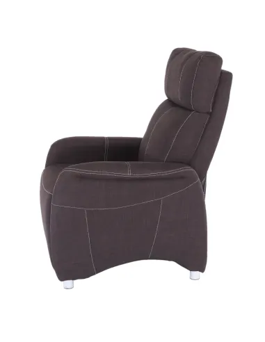 Fotoliu FOREST, living/dormitor, 78x90x113.5/84 cm, textil ciocolatiu | MobilaOK