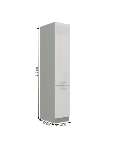 Dulap Bucătărie, PRADO 40 DK-210 2F, dulap înalt alimente, 40x210x57 cm, PAL melaminat | MobilaOK