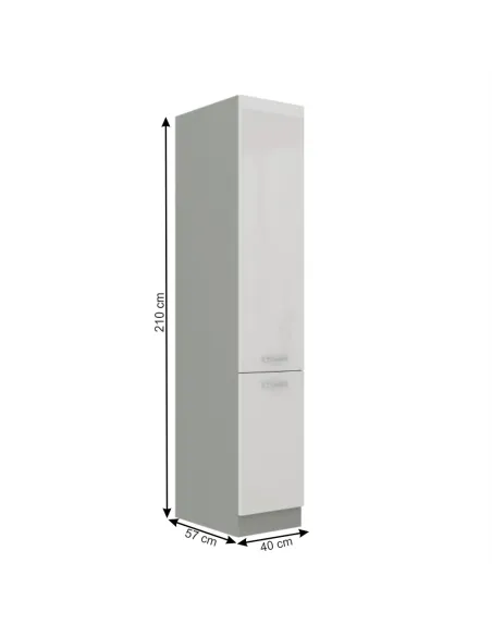 Dulap Bucătărie, PRADO 40 DK-210 2F, dulap înalt alimente, 40x210x57 cm, PAL melaminat | MobilaOK