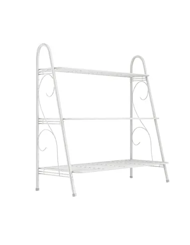 Raft, VERUMA, living/dormitor/birou, 63.5x31.5x72 cm, Metal, Alb | MobilaOK
