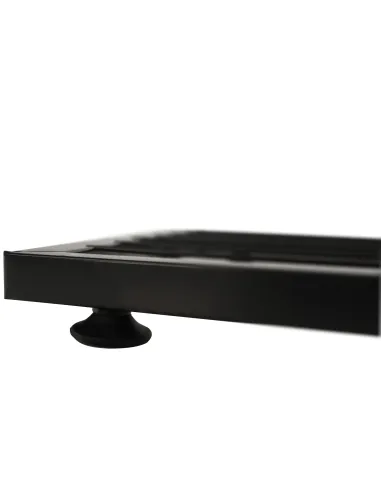 Suport pentru plante, BAMIR TIP 1, living/balcon/birou, 43x22x98 cm, Metal, gri închis | MobilaOK