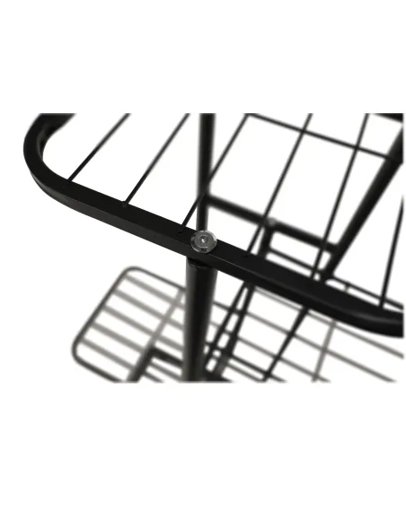 Suport pentru plante, BAMIR TIP 1, living/balcon/birou, 43x22x98 cm, Metal, gri închis | MobilaOK