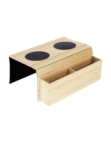 Organizator VISE, bambus natural, 46x32x6.5 cm, pentru living/dormitor | MobilaOK