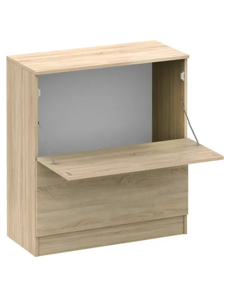 Dulap pentru perne, BETTY 2, dormitor, 84.8x39.4x93.3 cm, PAL stejar sonoma | MobilaOK