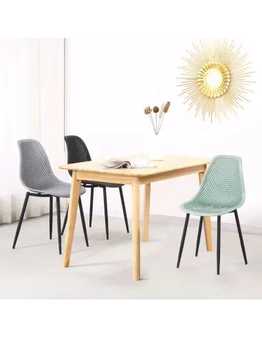 Scaun Dining, TEGRA TYP 2, dining, 37x53x86 cm, Plastic și Metal | MobilaOK
