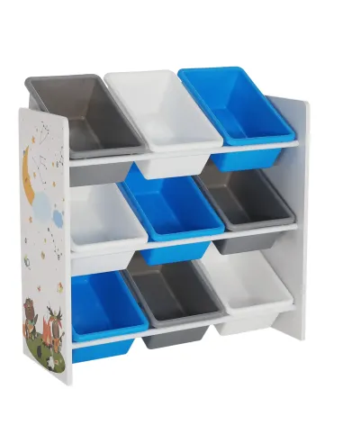 Organizator DARLING, raft jucării, dormitor copii, 65x26.5x60 cm, PAL melaminat | MobilaOK