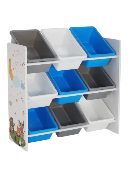 Organizator DARLING, raft jucării, dormitor copii, 65x26.5x60 cm, PAL melaminat | MobilaOK