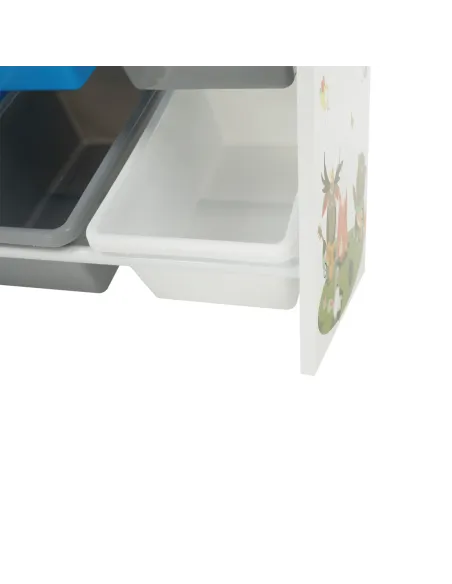 Organizator DARLING, raft jucării, dormitor copii, 65x26.5x60 cm, PAL melaminat | MobilaOK