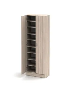Dulap de pantofi MARINA, hol/dormitor, 68x197.1x34.9 cm, PAL stejar sonoma | MobilaOK 2