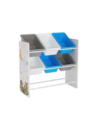 Organizator DARLING, raft jucării, dormitor copii, 65x26.5x60 cm, PAL melaminat | MobilaOK