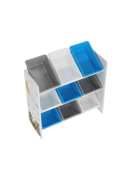 Organizator DARLING, raft jucării, dormitor copii, 65x26.5x60 cm, PAL melaminat | MobilaOK