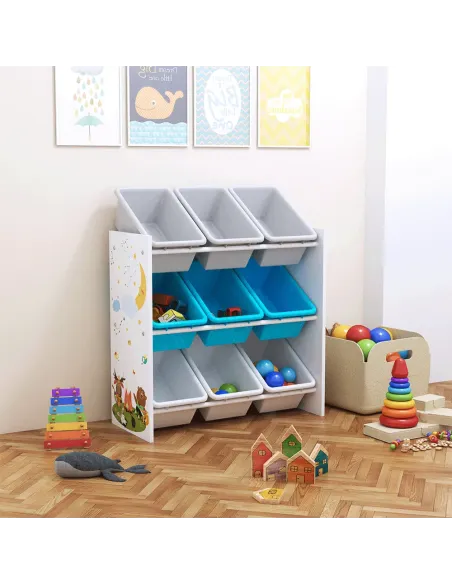 Organizator DARLING, raft jucării, dormitor copii, 65x26.5x60 cm, PAL melaminat | MobilaOK